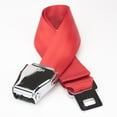 thumbnail image 1 of Flybuckle Airplane Fashion Belt #1 Favorite Unique Seat Belt Buckle Design - Fire Red. Large Size., 1 of 3