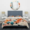 thumbnail image 3 of Designart "Colorful Mid Century modern Atomic I" Mid-Century Bedding Covert Set - Abstract Midcentury Multi-Color Abstract Bed Set With 1 Sham, 3 of 6