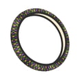 thumbnail image 2 of Easygdp Mardi Gras Shiny Green Purple Elastic Steering Wheel Cover, Auto Accessories, Fit Suvs, Vans,Cars, Trucks -15 inch, 2 of 8