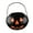 Black-M, variant on JoyMoreHome Halloween Foldable Pumpkin Buckets Halloween Party Favors Pumpkin Face Candy Basket,Plastic Pail Candy Bowl Holder with Handle Halloween Party Decoration