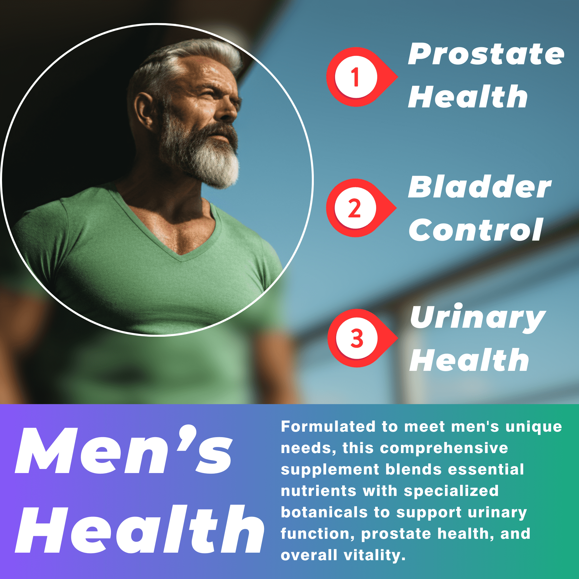 Todicamp Bladder Control Pills & Prostate Health Supplement for Men - Saw Palmetto, Zinc and Pygeum