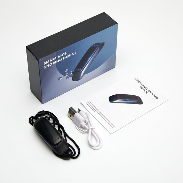 Dispositivo Inteligente Anti Ronquidos EMS Pulse Stop Ronquido Portátil Cómodo Para Dormir Bien Parar Cuidado De La Salud Ayuda De Apnea Del Sueño USB