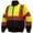Lime, variant on Pyramex RCJ3210 Type R Class 3 X-Back Two-Tone Black Bottom Bomber Jacket - Yellow/Lime  Size: L