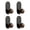 Black1#,4 Pcs, variant on 4 Pcs Faux Walnut Look Wall Hooks,Round Wood Grain Knob Hangers,No Drill Self Adhesive Single Coat Hooks,Wall Mounted Towel Hooks for Hats,Bags,Keys,Bathroom,Bedroom,Entryway and Behind Door
