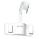 thumbnail image 1 of Injueey Soporte de cabezal de ducha de 360 ​​°, soporte de cabezal de ducha autoadhesivo ajustable, montaje en pared con 2 ganchos, soporte para Juegos de accesorios de baño Blanco Injueey HA005287-03B, 1 of 6