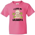 thumbnail image 3 of Inktastic Cute Sloth I Love My Grandpa with Green Leaves Youth T-Shirt, 3 of 5