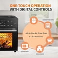 thumbnail image 3 of Kitchen in the Box 32QT Digital Air Fryer Toaster Oven Combo, 21-in-1 Convection Oven with Rotisserie & Dehydrate, Family-Size Countertop Oven with 6 Accessories, 1800W, Black, 3 of 8