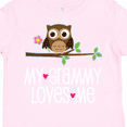 thumbnail image 4 of Inktastic My Grammy Loves Me Owl Girls Toddler T-Shirt, 4 of 5