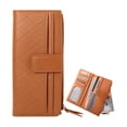 thumbnail image 1 of Cartera Larga De Cuero Para Mujer, 1 of 5