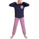 thumbnail image 4 of Conjuntos de blusa y camisa de manga larga con cuello redondo para niños y niñas de 5 a 14 años con estampado y bolsillo. Conjunto de top y pantalón de manga larga., 4 of 9