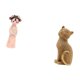 thumbnail image 5 of Estatua de muñeca de resina,Estatua de resina de niña antigua tradicional china,Artesanía Vestido Folclórico Decoración Étnica Folclórica,Figura de escritorio,Estatua de gato,linda, 5 of 8