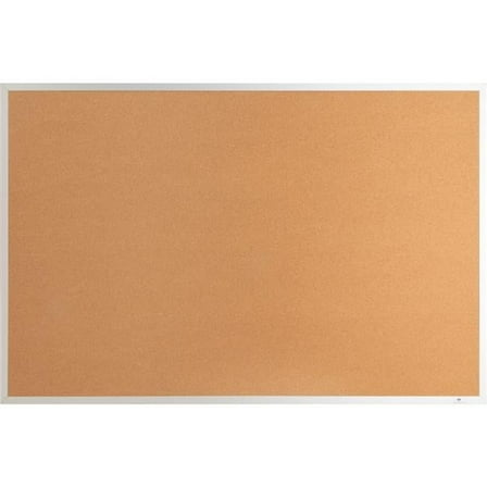 Lorell LLR19070 6 x 4 in. Aluminum Frame Bulletin Cork Board