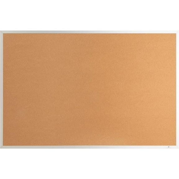 Lorell LLR19070 6 x 4 in. Aluminum Frame Bulletin Cork Board