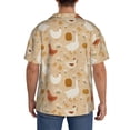 thumbnail image 5 of KLL Autumn and Thanksgiving Print Men's Shirt Short Sleeve Button Down Summer Cuba Beach Shirts- X-Large, 5 of 7