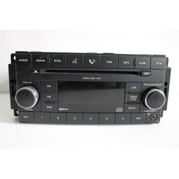2007-2012 RES JEEP DODGE CHRYSLER SIRIUS RADIO STEREO CD MP3 PLAYER P05064410AF