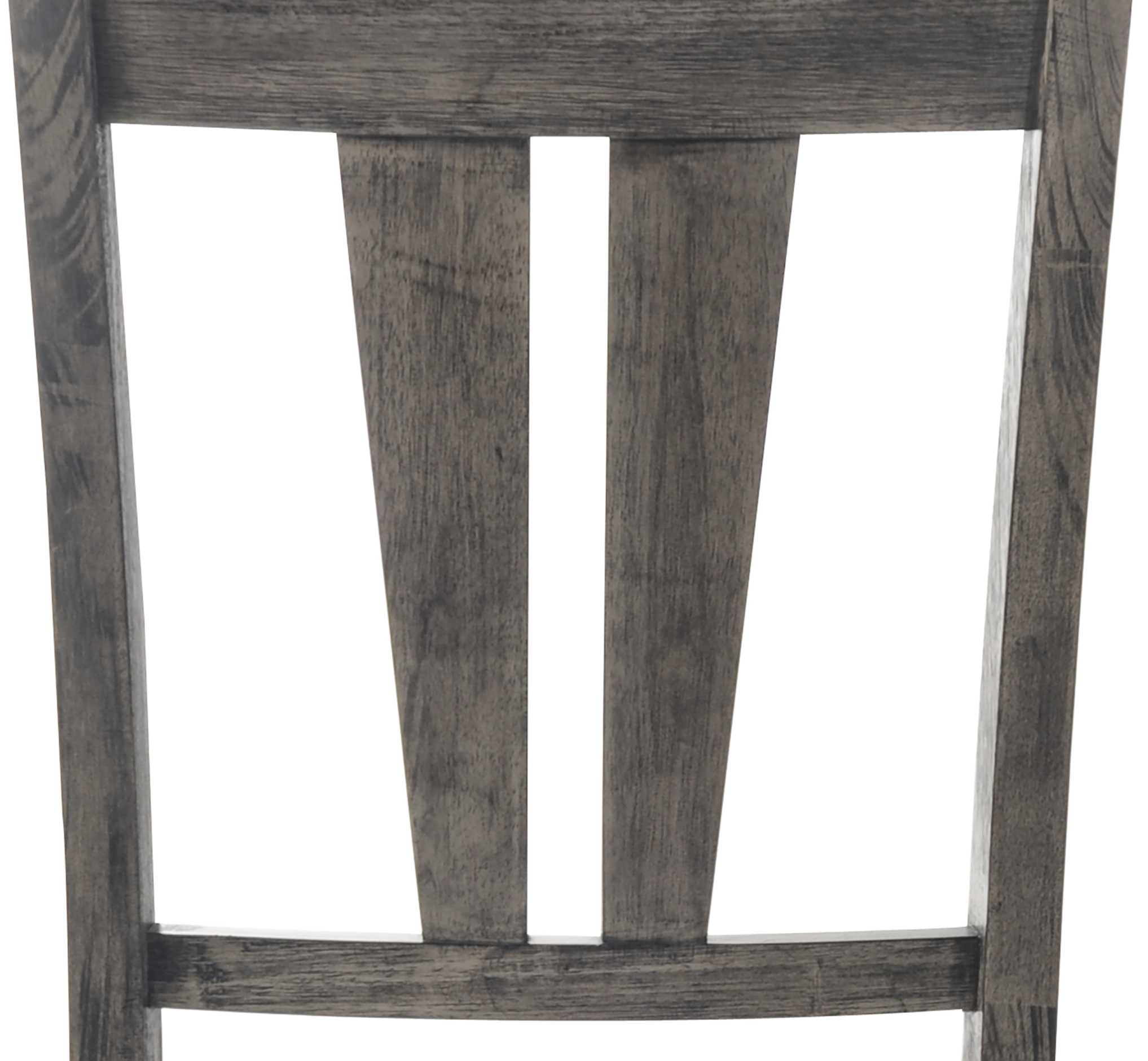 Picket House Furnishings Grayson Fan Back Chair w. PU SeatGrey Oak