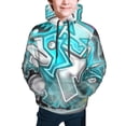 thumbnail image 5 of Lsque Geometry Dash Patten Youth Hoodie Sweatshirt Pullover with Kangaroo Pocket Boys and Girls Hoodie Warm Hoodie for Kids, 5 of 8