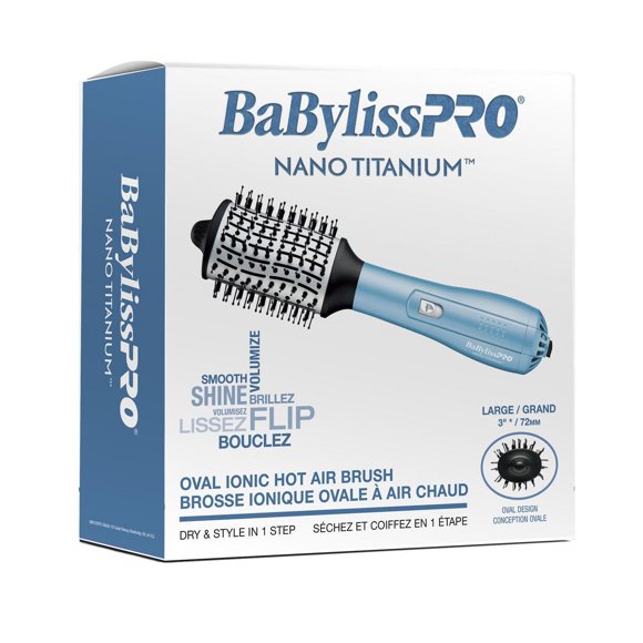Nano-Titanium Large Oval Ionic Hot Air Brush