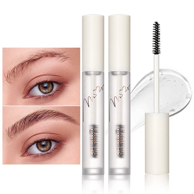 Gel Fixateur de Sourcils Transparent, 2 Pcs Gel Fixateur de Sourcils, Liquide de Réparation des Sourcils Imperméable et Résistant à la Transpiration Coiffage des Sourcils Salon de Beauté Usage à Domicile Maquillage