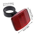 thumbnail image 3 of SafeRide Pro High Visibility Bicycle Reflector Kit, Waterproof ABS Bike Safety Light for Night Riding, Easy Seatpost Mount, Fits 27.2-31.8mm, 3 of 8