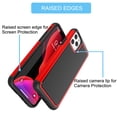 thumbnail image 4 of iPhone 11 Pro Case, Takfox iPhone11 Pro Protective Case Hard PC Back + Soft Silicone Dual Layer Shockproof Scratch Resistant Bumper Grip Cute Sturdy Phone Case for iPhone 11 Pro 2019 5.8", Red, 4 of 7