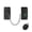 Black, variant on Rechargeable Fingerprint Safety Lock Adjustable Childproof Lock for Door Window Cabinet