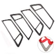 thumbnail image 3 of Décor de Poignée de Porte Intérieure, 4pcs Voiture en Fibre de Carbone Poignée de Porte Intérieure Cadre Poignée de Porte Intérieure Garniture Design Révolutionnaire, 3 of 5