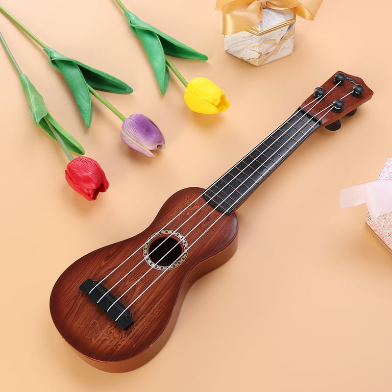 INITER Mini Musical Instrument Wooden Kazoo Kids Ukulele Guitar Partne