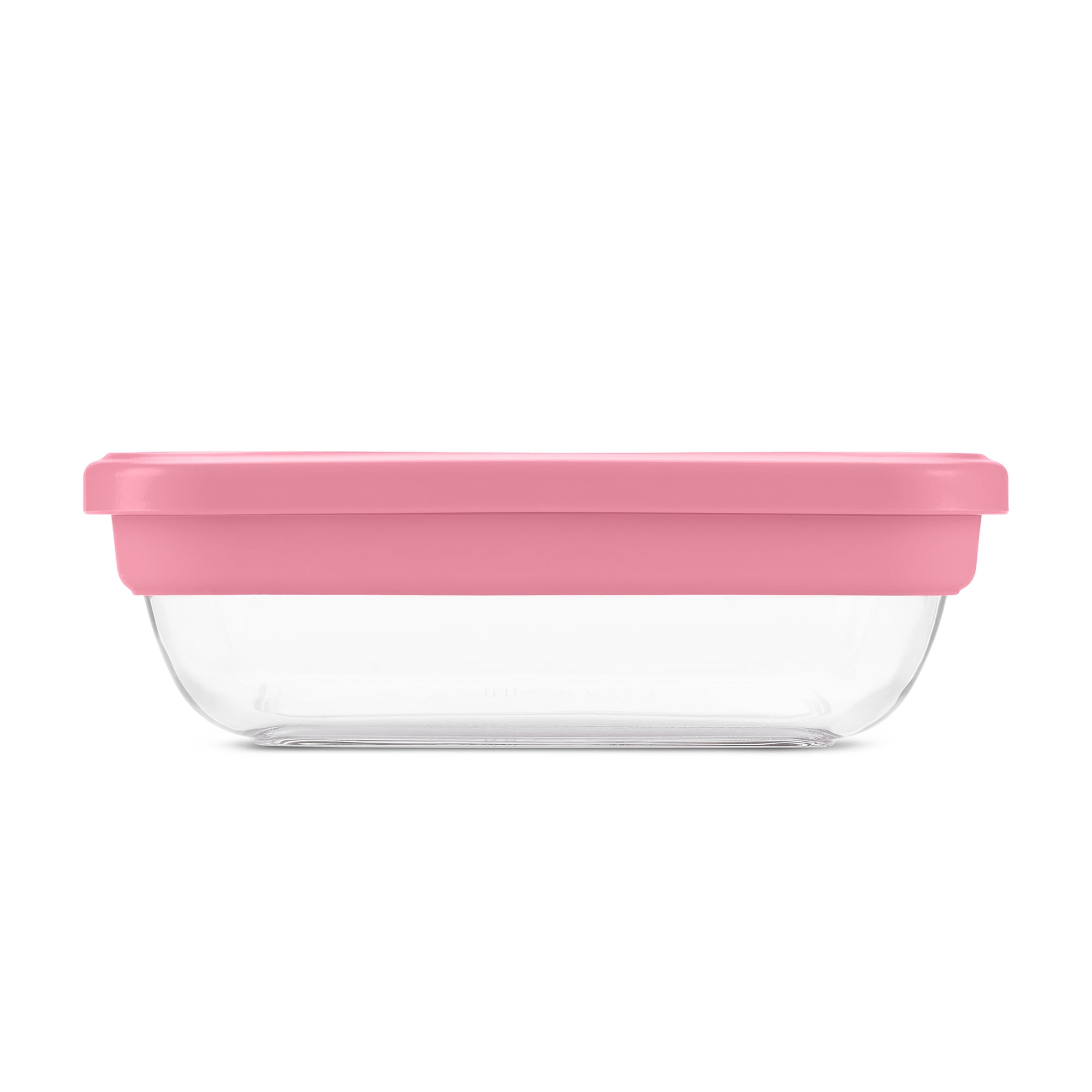(2 pack) Ello Fresh Stack™ Glass Meal Prep Container | Airtight Leak-Proof Locking Lids, Dishwasher Safe, BPA-Free | 3.7 Cup | for Meal Prep and Food Storage | Roseberry
