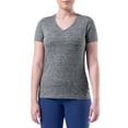 thumbnail image 2 of Athletic Works Women's Core Active Short Sleeve V-Neck T-Shirt, 3-Pack, 2 of 13