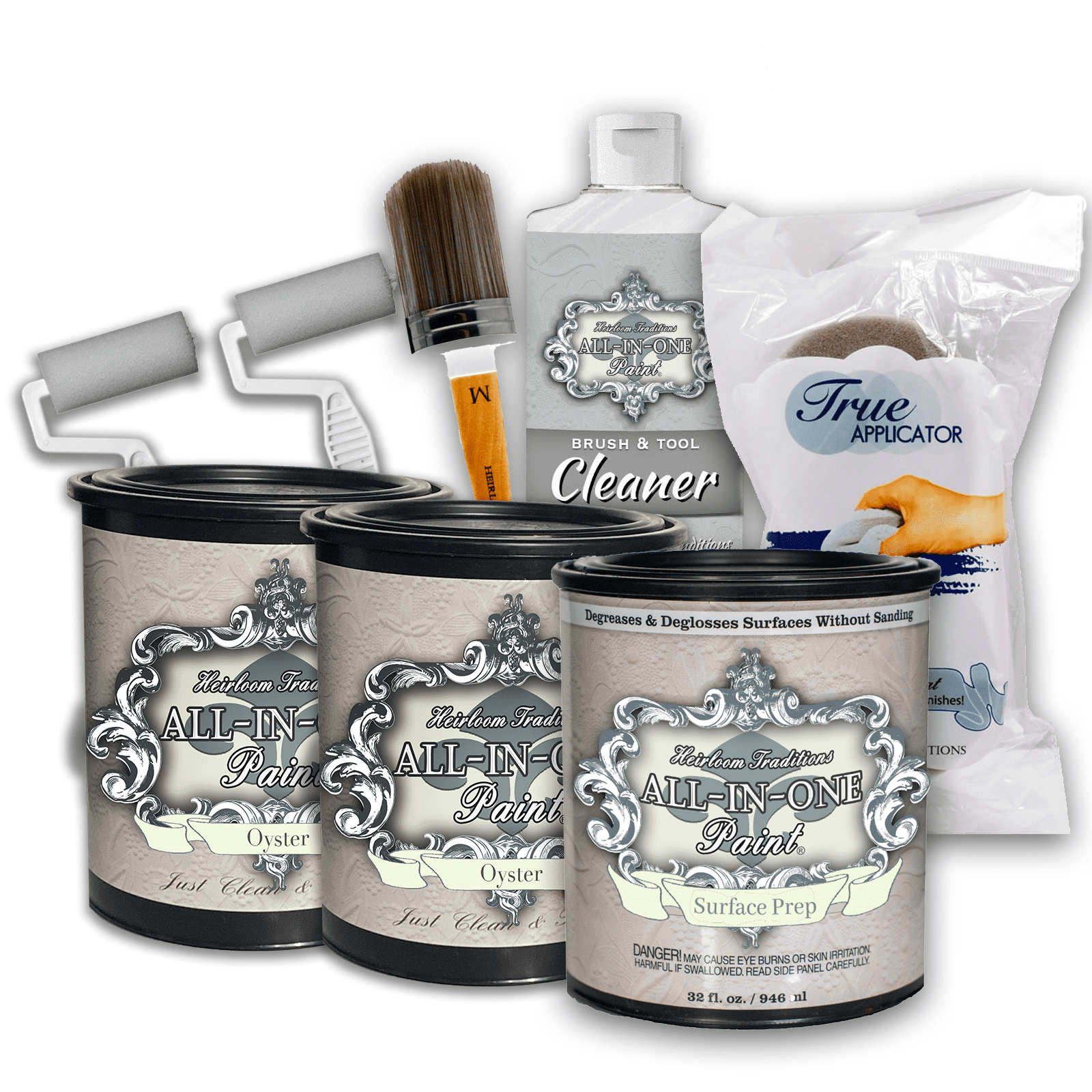 ALLINONE Paint by Heirloom Traditions, 2 Quart Paint Bundle