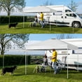 thumbnail image 2 of Ktaxon 10ft x 10ft Pop Up Folding Canopy Tent with 2 Sidewall Carry Bag Gazebo for Events, Parties, Camping Shelter White, 2 of 9
