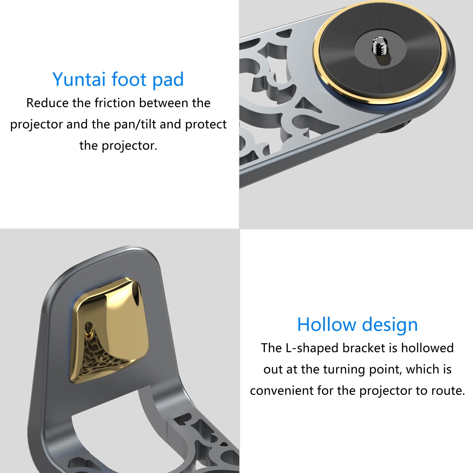 Wall Mount Bracket Holder Projector Storage Shelf Angles Adjustable Aluminum Alloy Organiser Bracket Display Rack