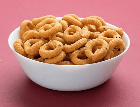 Grand Sweets and Snacks Andhra Murukku, 250g Plastic Pouch (pack of 5), Gluten-Free Savory Snack