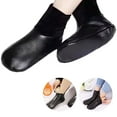 thumbnail image 2 of Waterproof PU Leather Slipper Socks for Women and Men Winter Warm Thick Fleece Lined Thermal Casual Home Carpet Socks, 2 of 9