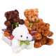 thumbnail image 2 of Oso de peluche de pelo largo y delicado de 20 cm, bonito juguete de peluche con bordado de mariposa, cinta para festivales, regalo de cumpleaños y Navidad para niños, 2 of 5