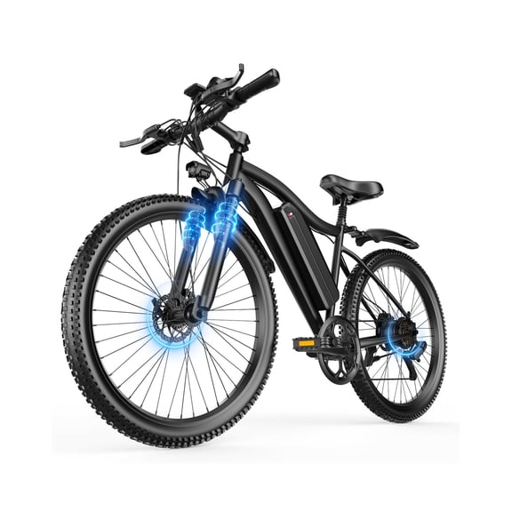Electric Bike for Adults,1000W Motor Peak Ebike, 480Wh Removable Battery E Bike, Max 45Miles 25MPH, 26" Electric Mountain Bike, 7-Speed & Front Suspension, Electric Bicycle for Commute