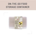 thumbnail image 4 of 3 Compartment Plastic Snack Box Food Storage Container, Wisteria, Designed to Help with Portioning Snacks and Small Meals, 4 of 8