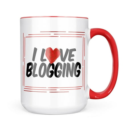 

Neonblond I Love Blogging Mug gift for Coffee Tea lovers