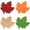 B, variant on Christmas Decorations, 4-Piece Fall Maple Leaf Wooden Signs for Thanksgiving Trays And Home Desk, Natural Wood Craft with Seasonal Designs to Warm up Your Autumn Celebrations