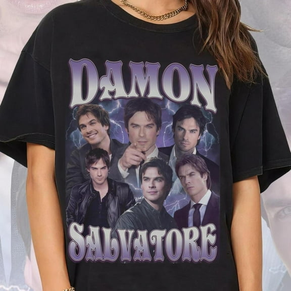 damon salvatore shirt vintage 90s style, Unisex Shirt