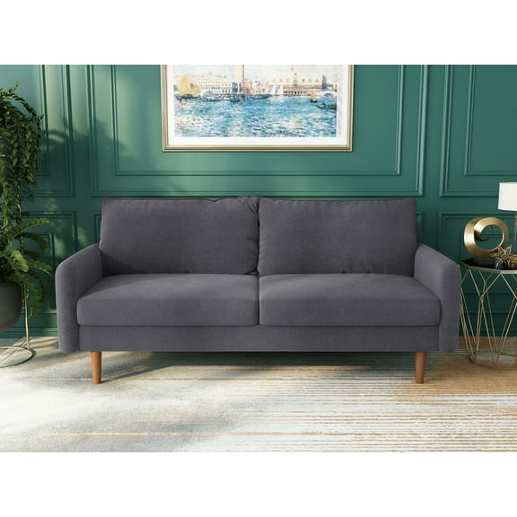 Koby Home Sectional Sofa Sleeper Couch 3-Seater Sofas 70" Couches for Living Room Ash Gray