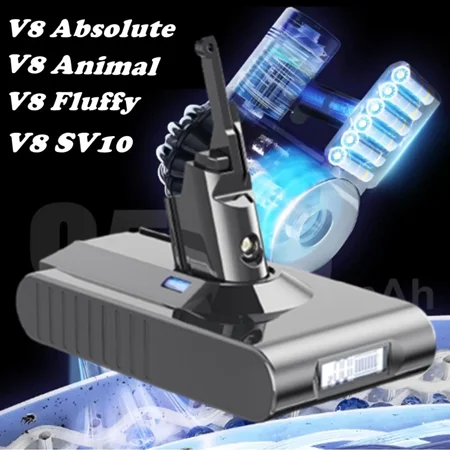 21.6V V8 Battery For Dyson V8 Absolute Cordless Vacuum Cleaner 6.0AH Battery