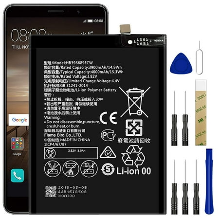 Replacement Battery HB396689ECW For Huawei Mate 9 MHA-L09 Tool