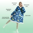 thumbnail image 3 of (2 pack) Cozy Comfort Wearable Blanket Hoodie with Sleeves - Sherpa Hooded Blanket as Dinosaur Gifts for Adults Men Boyfriend Girlfriend, Warm Sweatshirt Blanket, 3 of 7