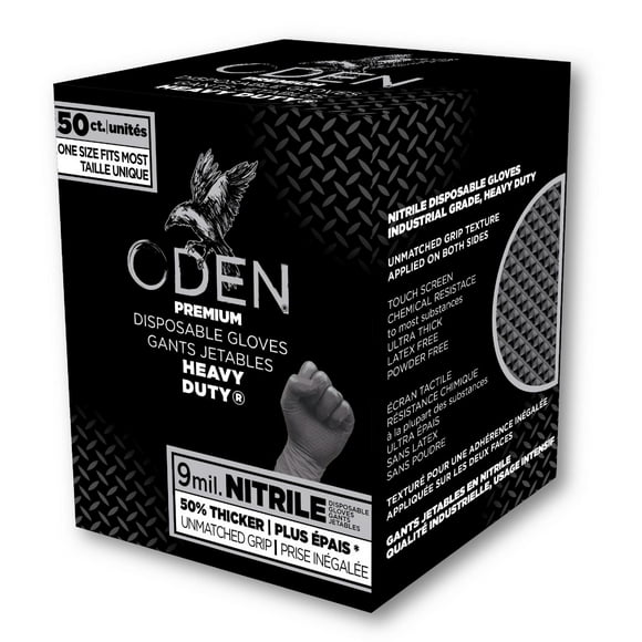 Oden 50ct Heavy Duty Nitrile Glove, 50ct Glove