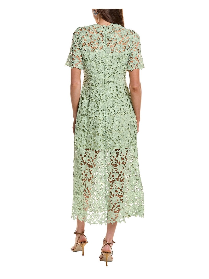 Endless Rose womens Lace Short Sleeves Midi Dress, xs, Green