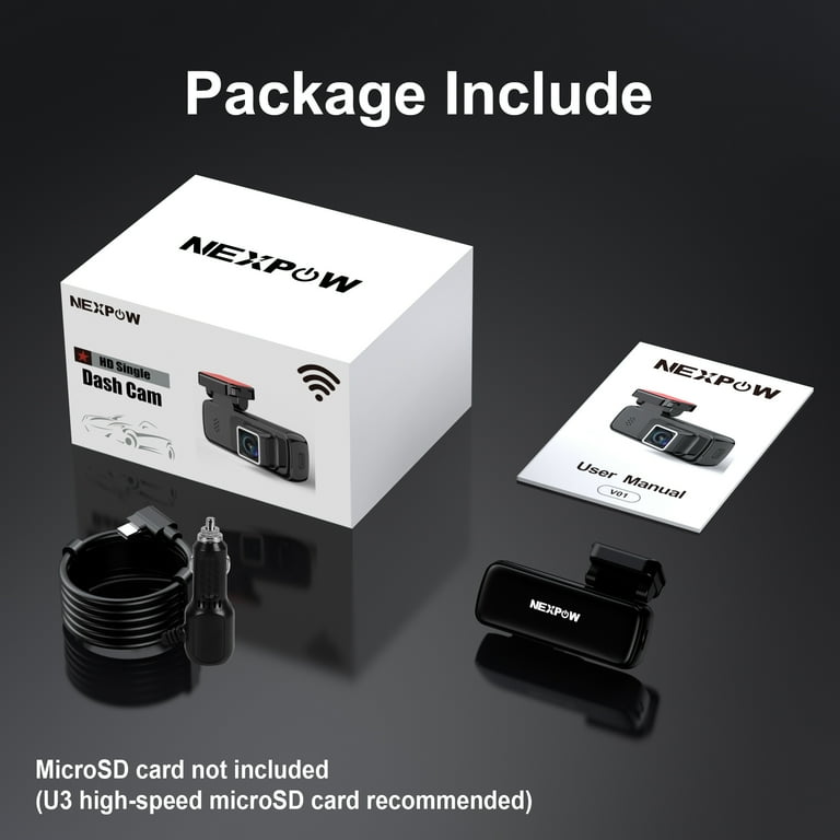 NEXPOW 2K Wifi Front Dash Cam with Voice Control,Dash Camera for