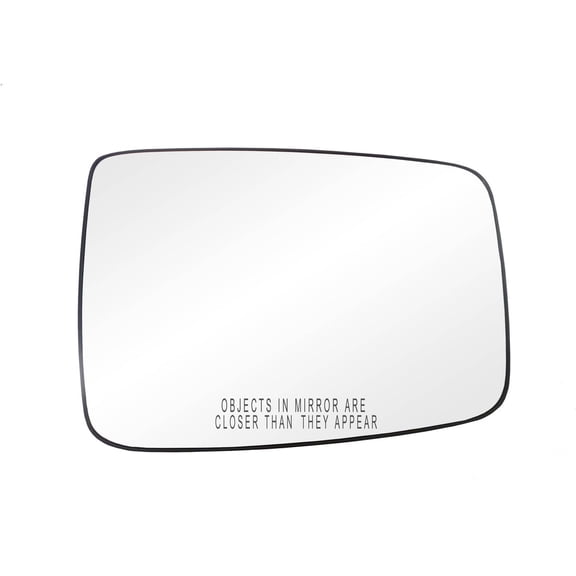 80245 - Fit System Passenger Side Non-heated Mirror Glass w/ backing plate, Ford F150 04-14, 6 5/ 16" x 8 5/ 16" x 10" (towing mirror top lens)