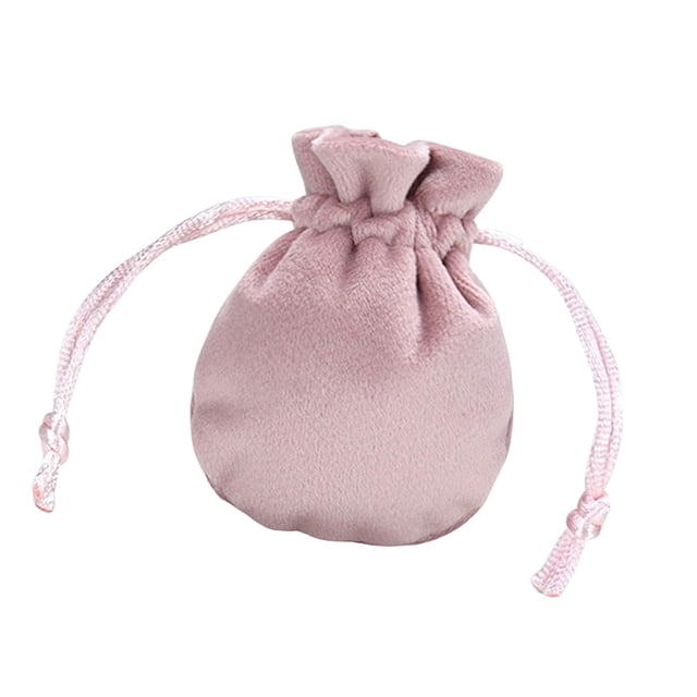 Organizador de joyas navideño con cordón - Bolsa de terciopelo para colgantes Rosa claro 65x85cm